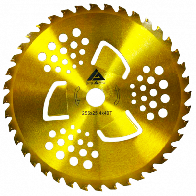 Ніж з победітом  255*25,4 З ПІДРІЗАМИ на 3