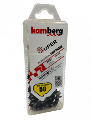 Ланцюг Kamberg 3/8'' picco 50 зв. Ріжучий зуб з ХРОМОВИМ напиленням! Виготовляється на високотехнологічному заводі зі сталі найвищої якості з дотриманням усіх стандартів.