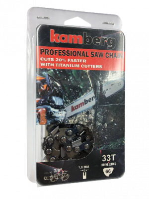 Ланцюг Kamberg PRO 3/8'' 66 зв. паз 1.6(0.63) Titanium
