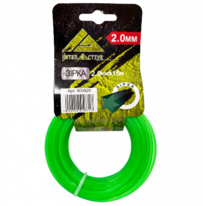 Струна ЗІРКА 2.0мм*15м-(зелена)