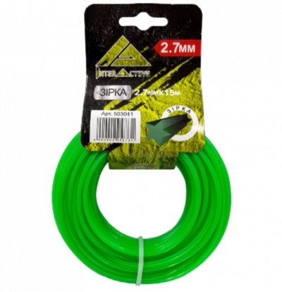 Струна ЗІРКА 2.7мм*15м-(зелена)