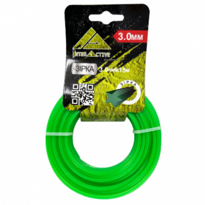Струна ЗІРКА 3.0мм*15м-(зелена)