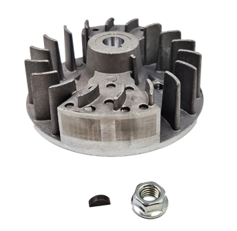 Маховик КОСА 33 куб. см. + шпонка + гайка