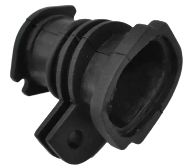 Патрубок карбюратора Hu 365/372 квадратний