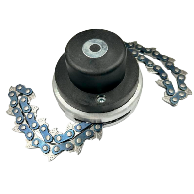 Шпуля алюмін. ІА-034 з ЛАНЦЮГОМ (на різьбі М10*1.25)