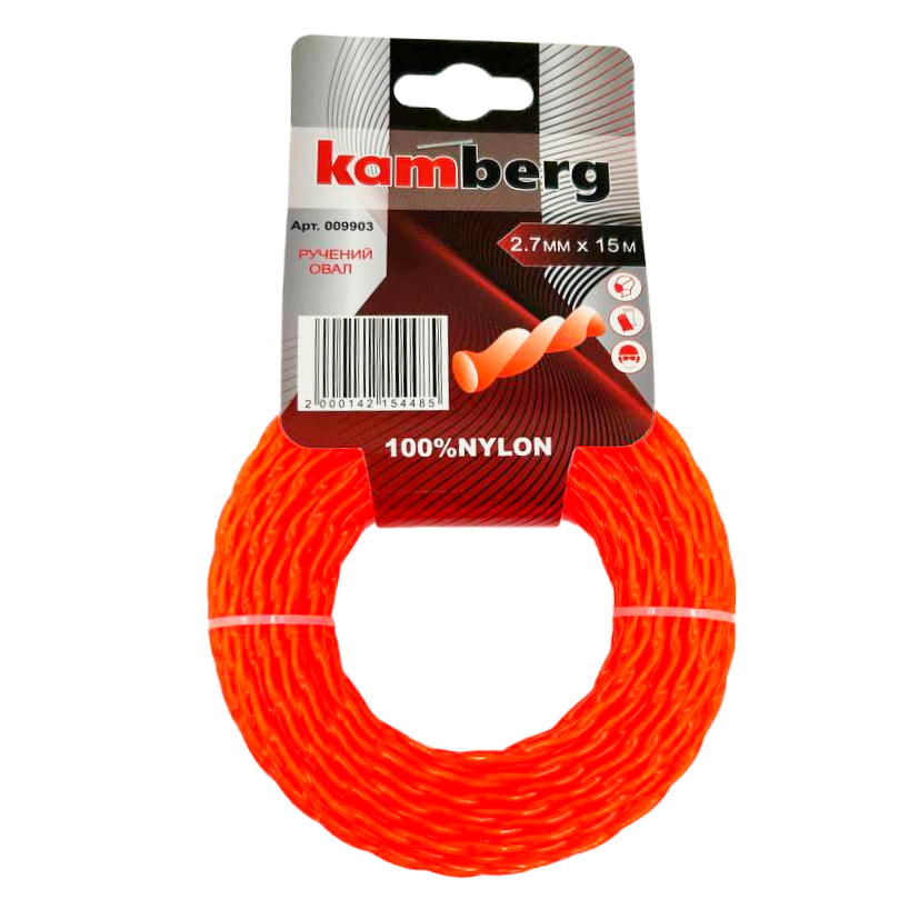 Струна (KAMBERG) кручений овал 2.7мм*15м